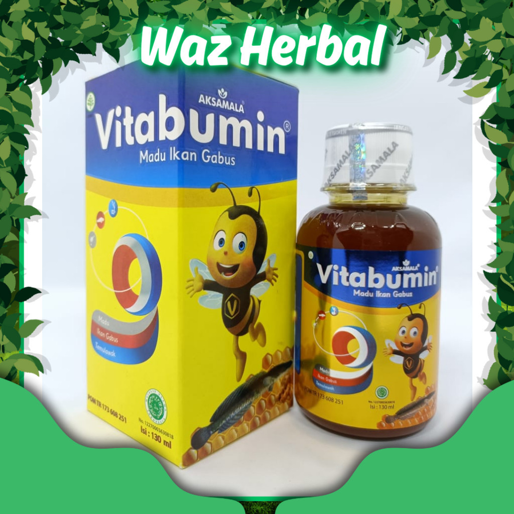 

ORIGINAL | Vitabumin Madu Ikan Gabus I Madu Penambah Nafsu Makan Vitabumin - 130ml | Herbal Waz