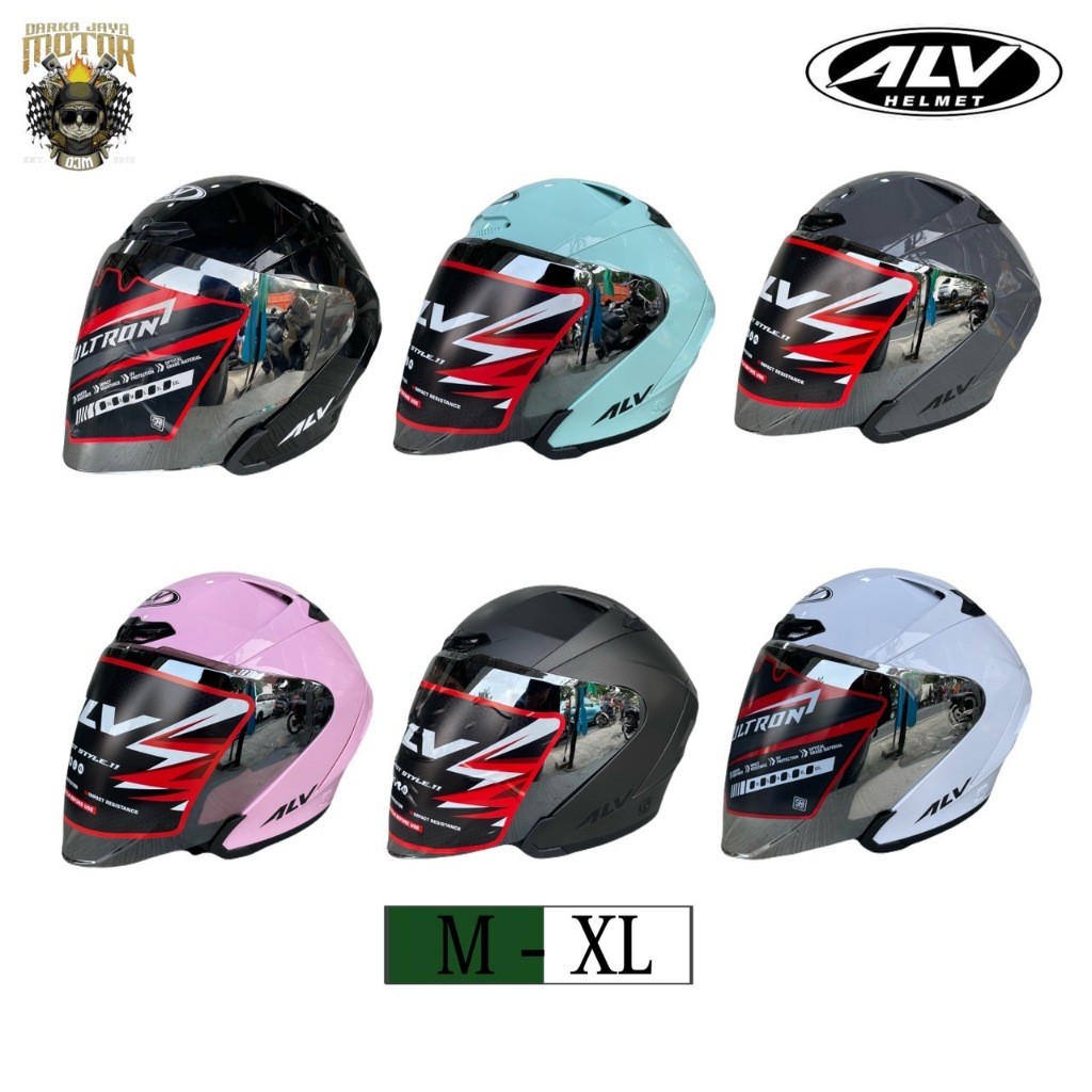 HELM ALV ULTRON SOLID | HELM HALF FACE ALV ULTRON PAKET GANTENG