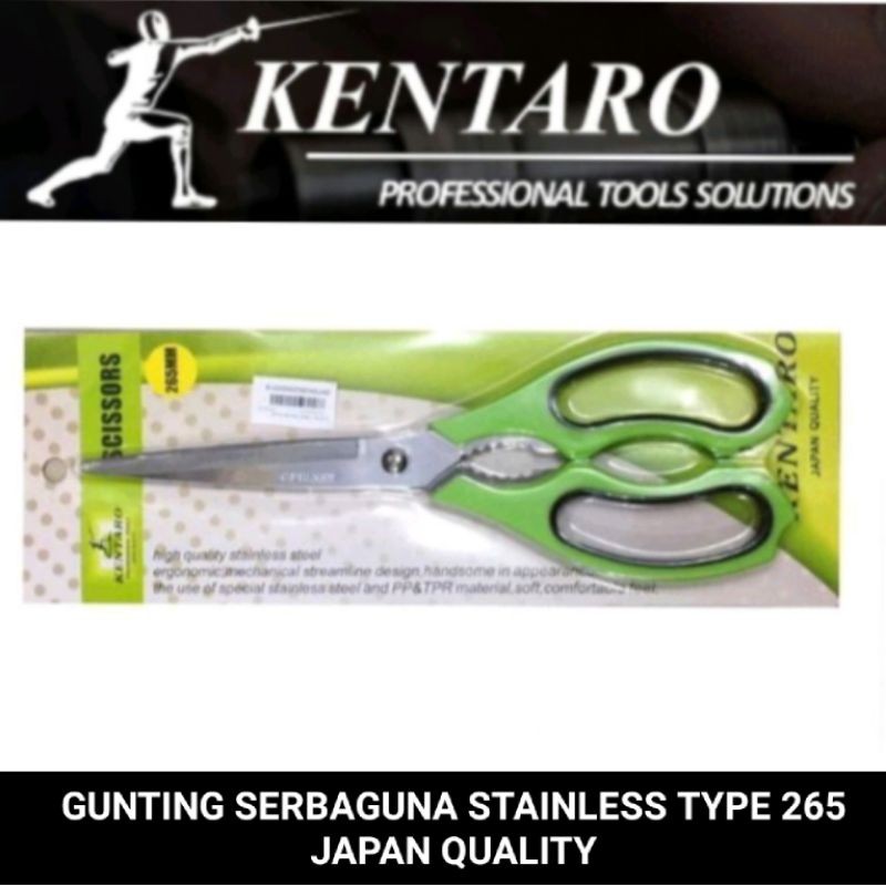 

gunting serbaguna stainlesteel type 265 ( ant karat ) Kentaro Japan qualityHALA