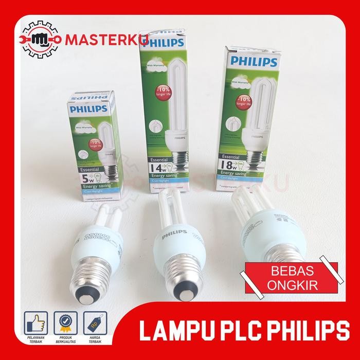 LAMPU PLC PHILIPS 5W / LAMPU PLC PHILIPS 14W/LAMPU PLC PHILIPS 18W/LAMPU PL PHILIPS/BOHLAM PLC PHILI