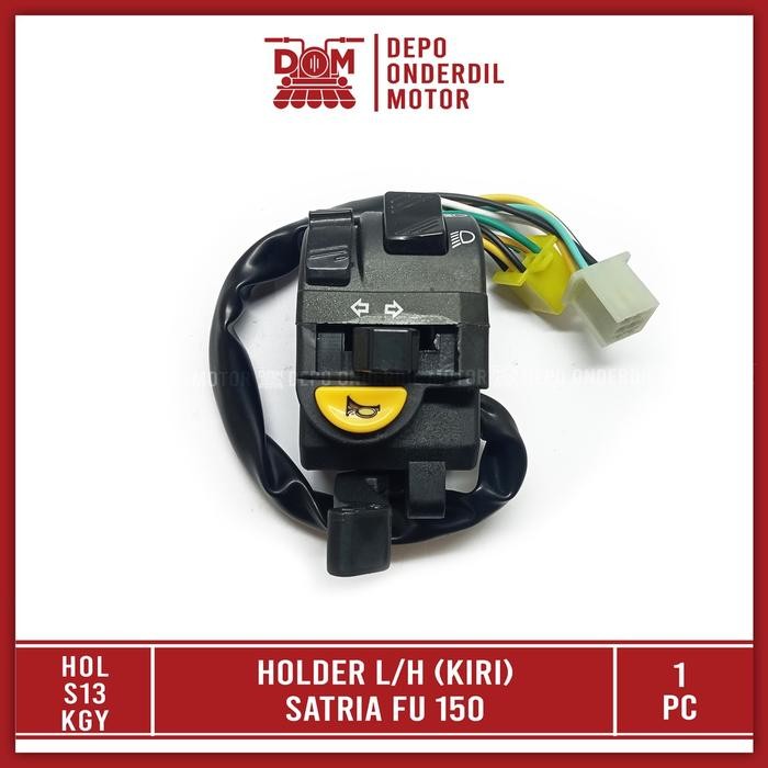 Holder Kiri Satria Fu 150 L/H (KAGAYAKU) Saklar Kabel Tombol Lampu On Off Dim Riting Sen Klakson Cho