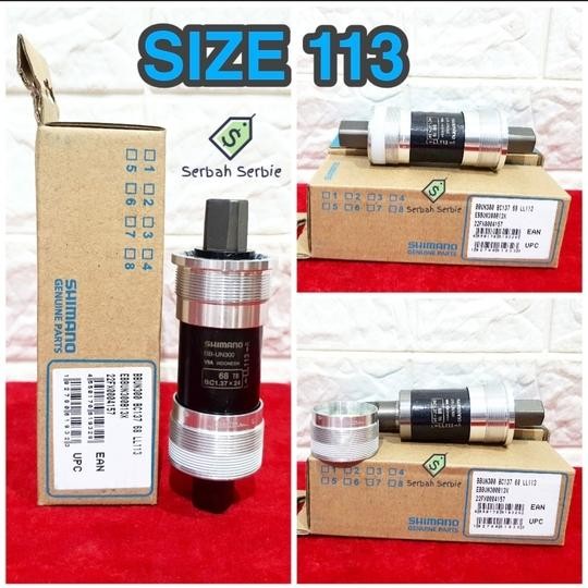Spare Part Sepeda, ORIGINAL SHIMANO BB KOTAK 110 113 117.5 123 127 MM BOTTOM BRACKET AS BEARING SEPE
