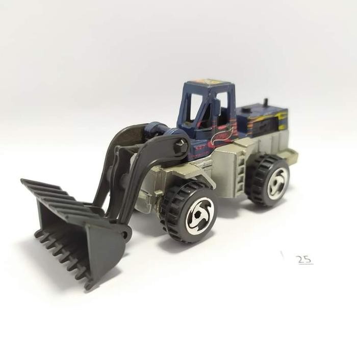 Hot Wheels Wheel Loader Biru Base Besi Diecast Loose Miniatur