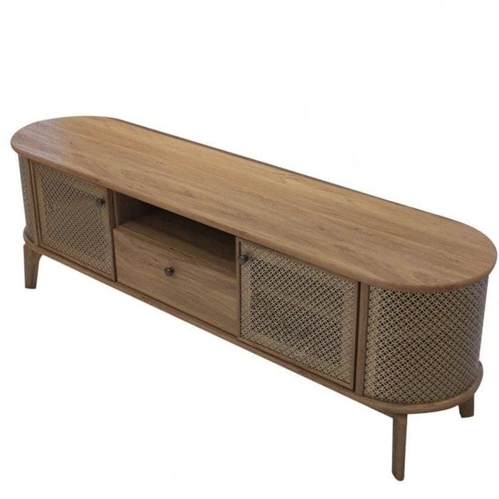 Rak Tv Minimalis Ethnic INFORMA 158 x 38 x 49 cm Meja Tv Ruang Tamu