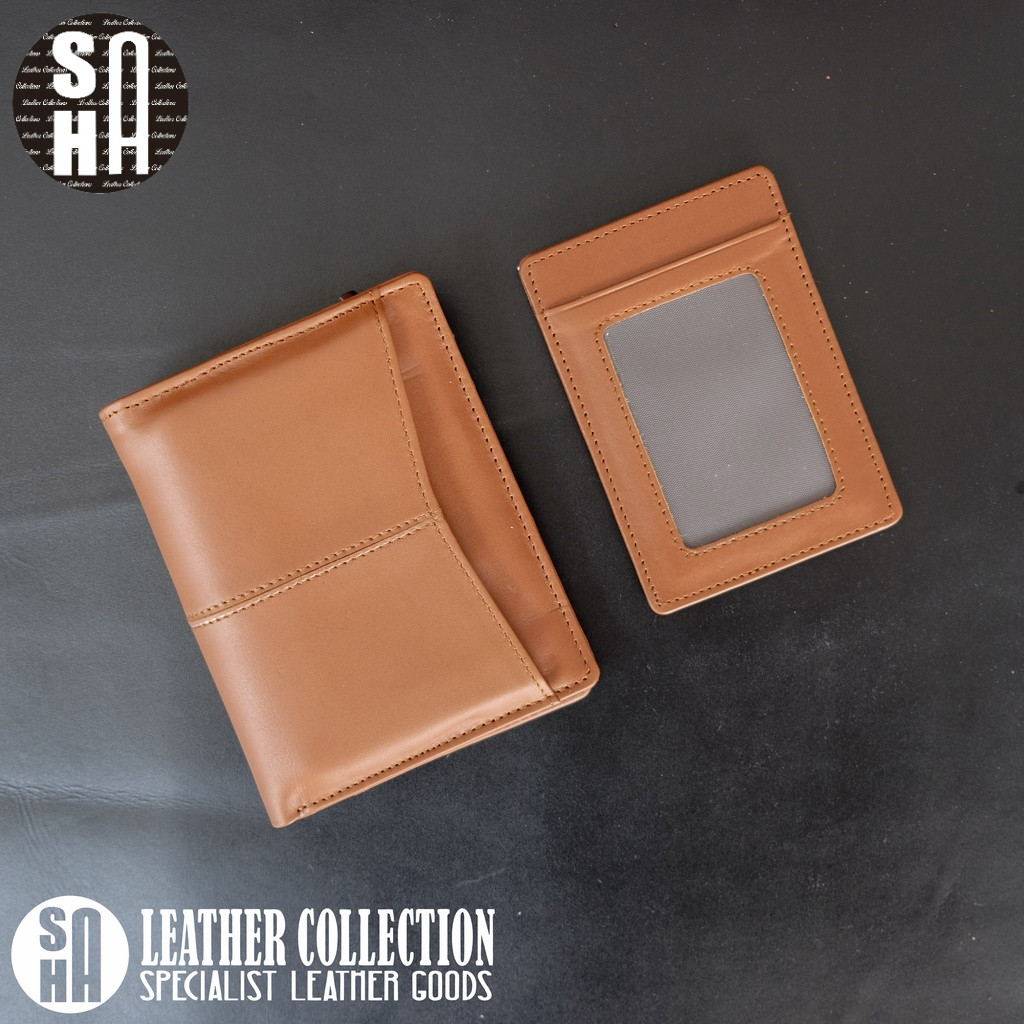 Dompet pria dari kulit  dompet uang kertas dan tempat kartu
