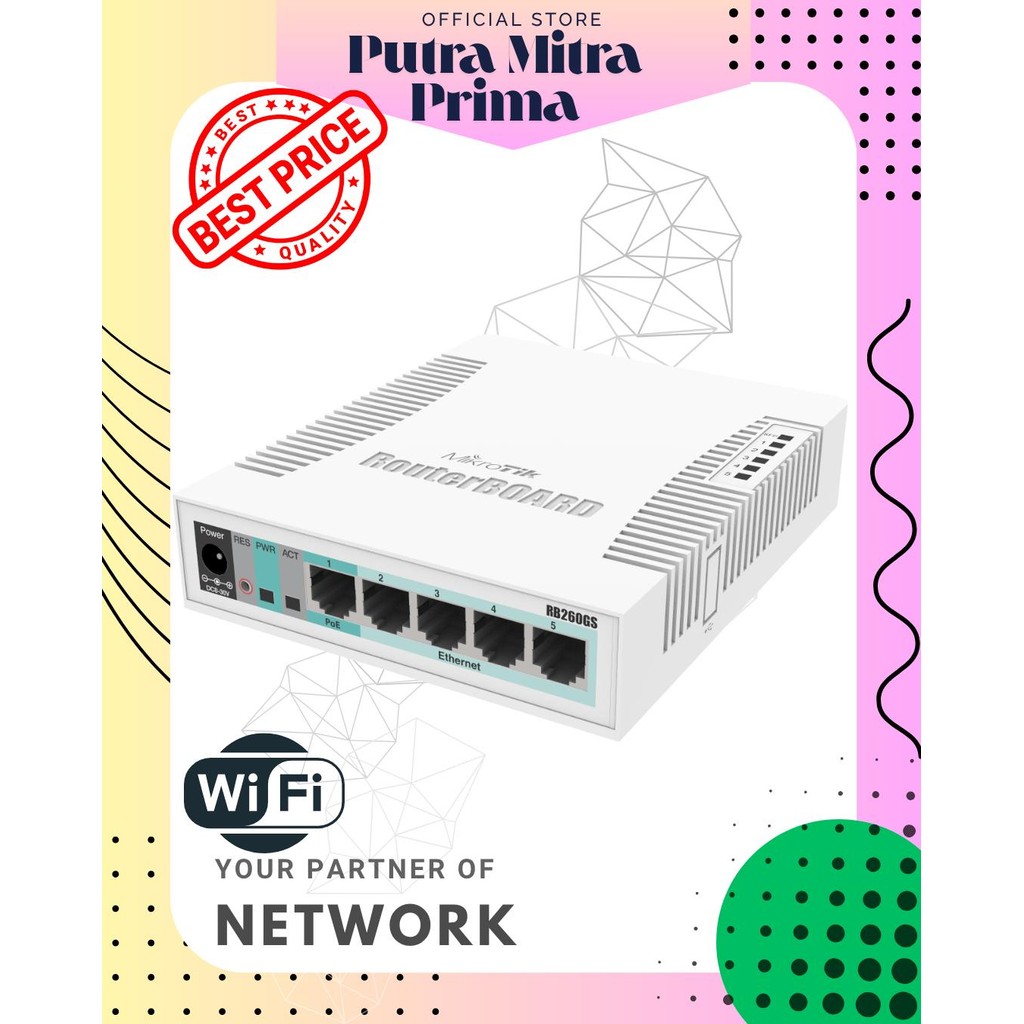 Switch Fiber Optic Mikrotik RB 260GS gigabit