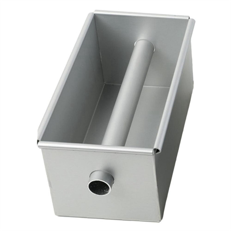 

Long Cake Baking Pan Non-Stick Flowing Heart Cake Mold Aluminium Alloy Square Bread Loaf Pan with Center Tube Cake Tools