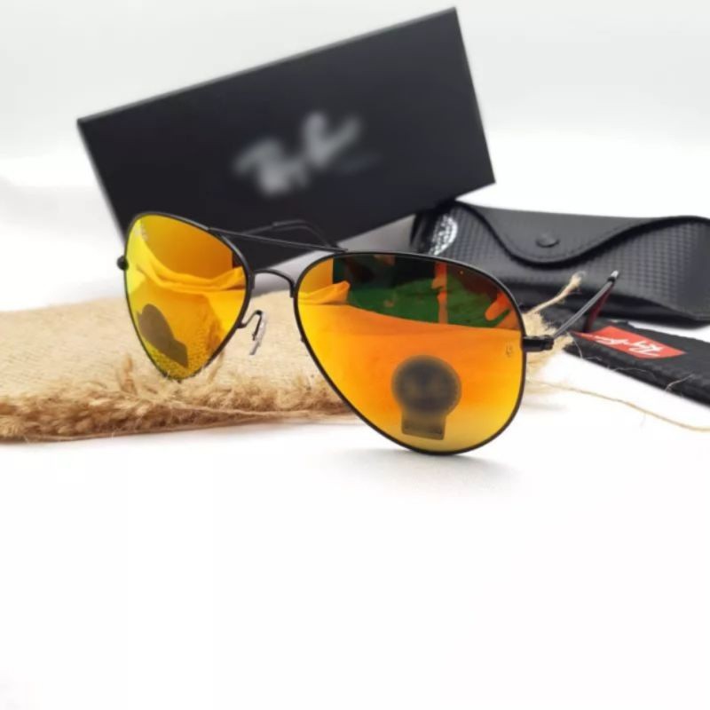 #BEST SELLER# TERLARIS  KACAMATA RAYBN AVIATOR LENSA ASLI KACA POLARIZED FULLSET ORIGINAL