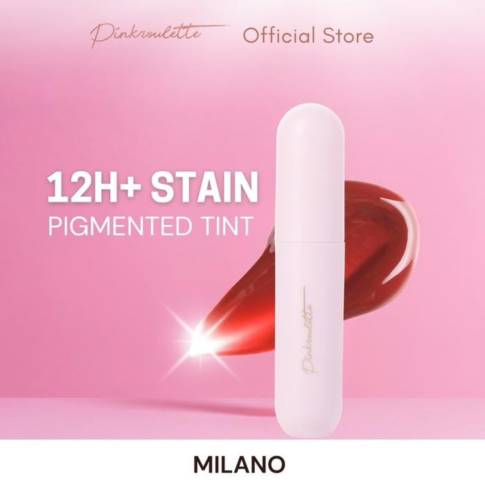 Jolly Tint PinkRoulette - Lip Tint Stain with Serum | Liptint Pigmented, Liptint Tahan Lama up to 12