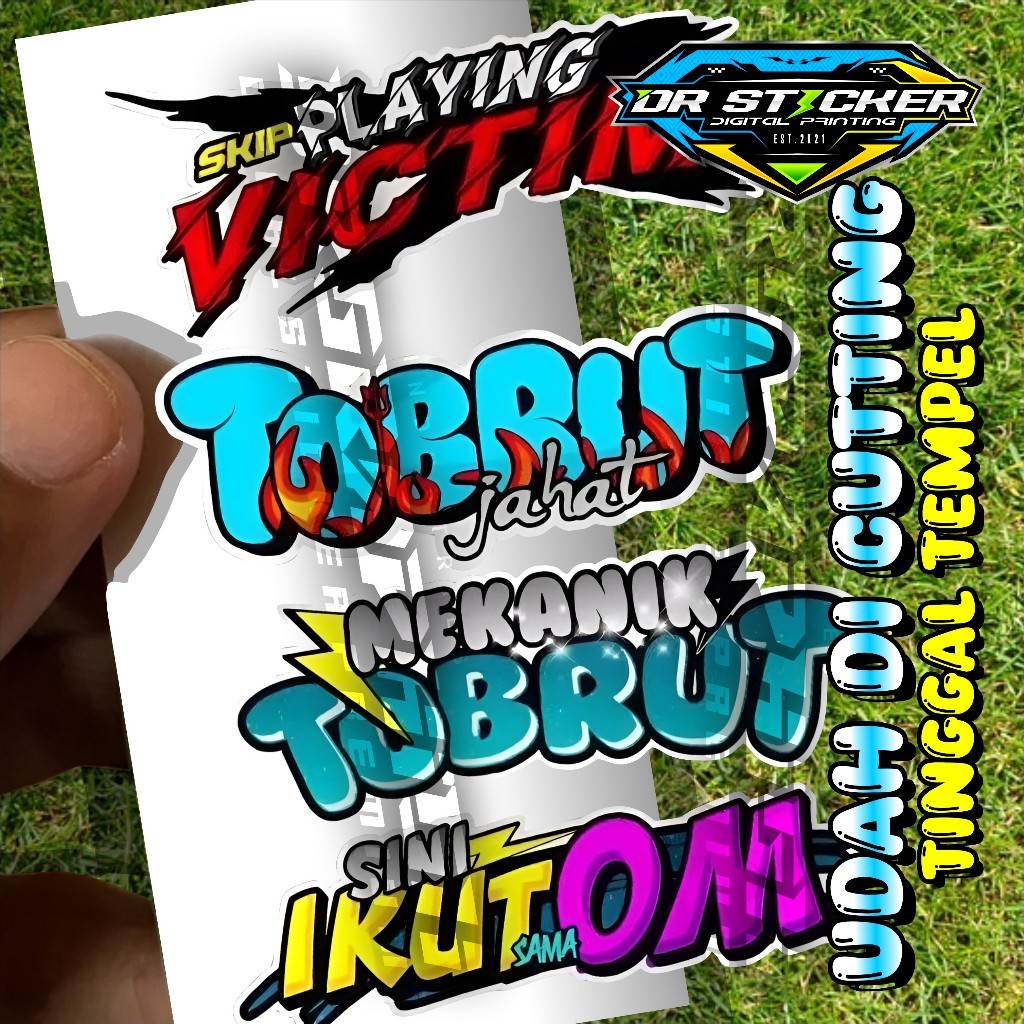 

PC1 Sticker Pack 3 Isi Udah Di Cutting Sticker , Mekanik , Sticker Sini Ikut om