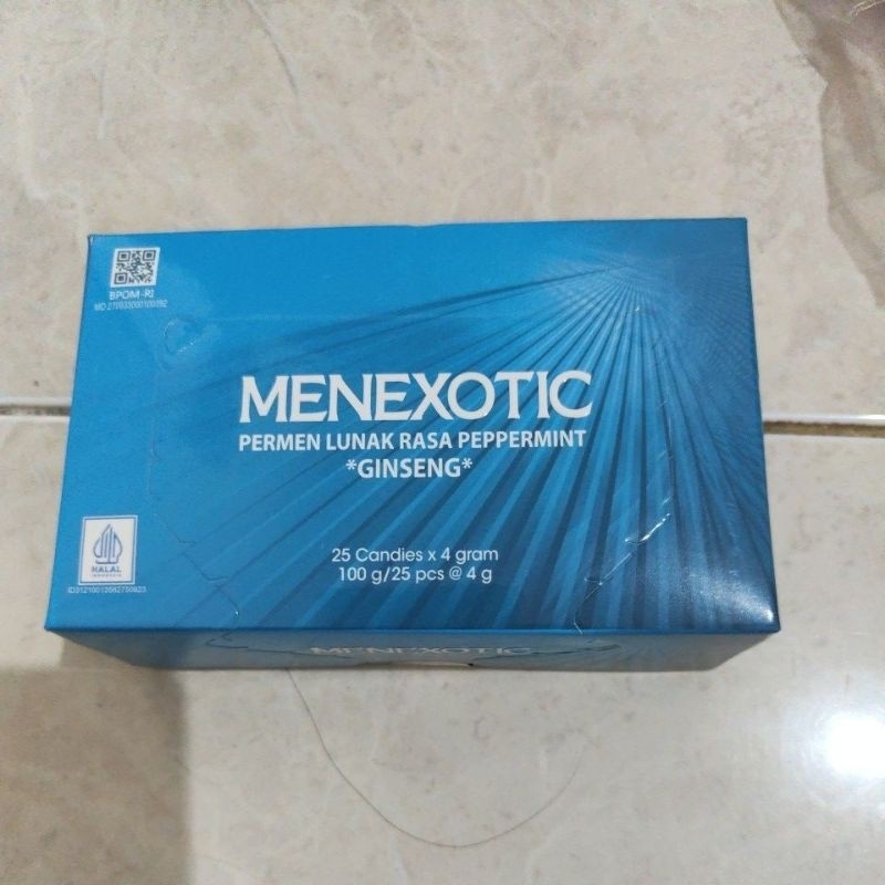 

Menexotic Permen Lunak Rasa Peppermint Ginseng* 25 Candies x 4g