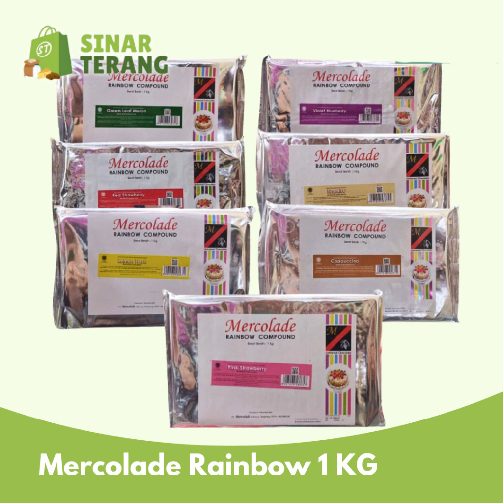 

NEW Coklat Mercolade warna rasa rainbow 1 KG VIA JNE / NINJA / DLL PREMIUM