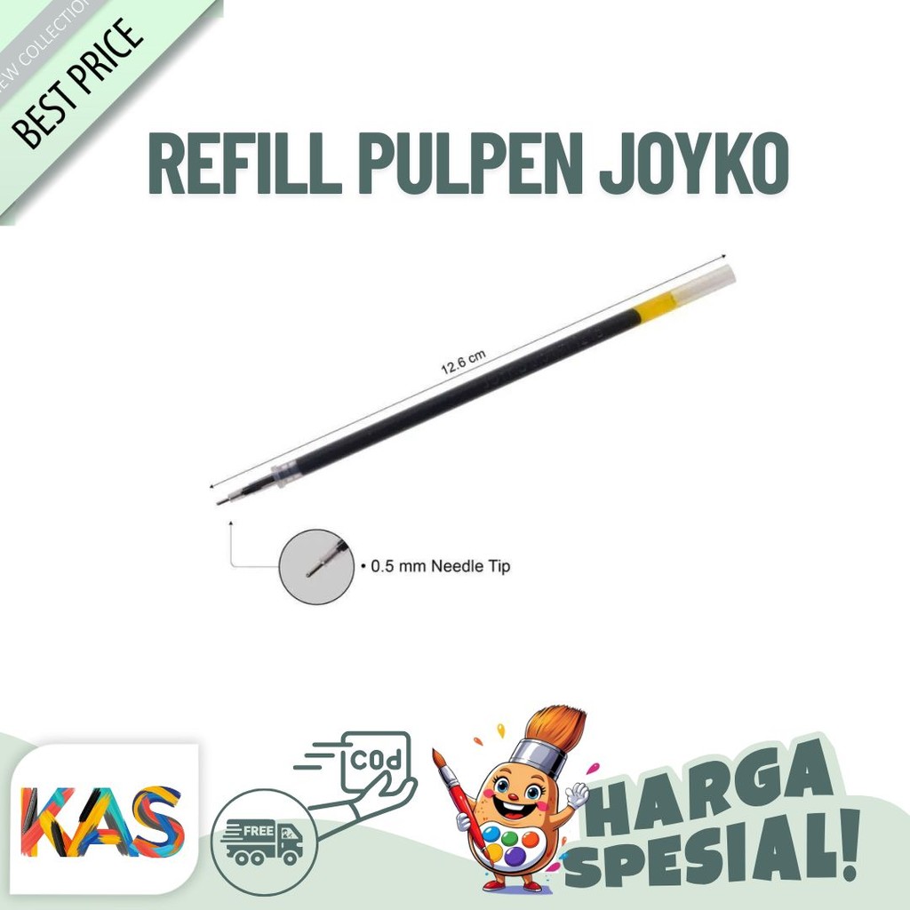 

Refill / Isi Pulpen Gel Joyko GPR-203 Tip 0.5 mm- Satuan
