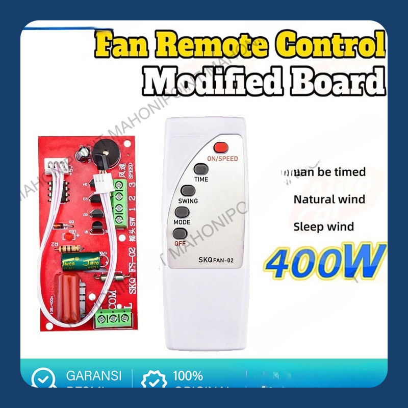 Modul + Remot universal Kipas Angin Modul PCB KIPAS ANGIN YUNDAI / ARASHI / MASPION / COSMOS / MIYAK