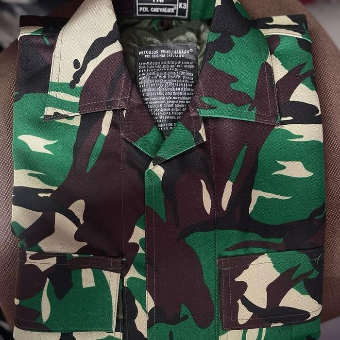 Baju PDL TNI Loreng Chevalier Premium Velbed Woll Furing - K