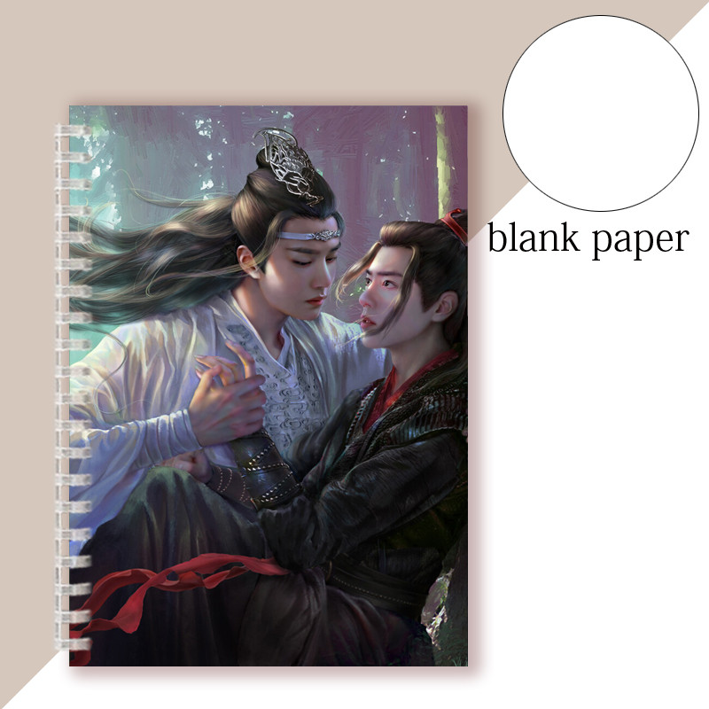 

A5 Spiral Notebook Note Book Movie - Chen Qing Ling The Untamed - Xiao Zhan Wang Yibo - Cover - Mo Dao Zu Shi - Diary Agenda