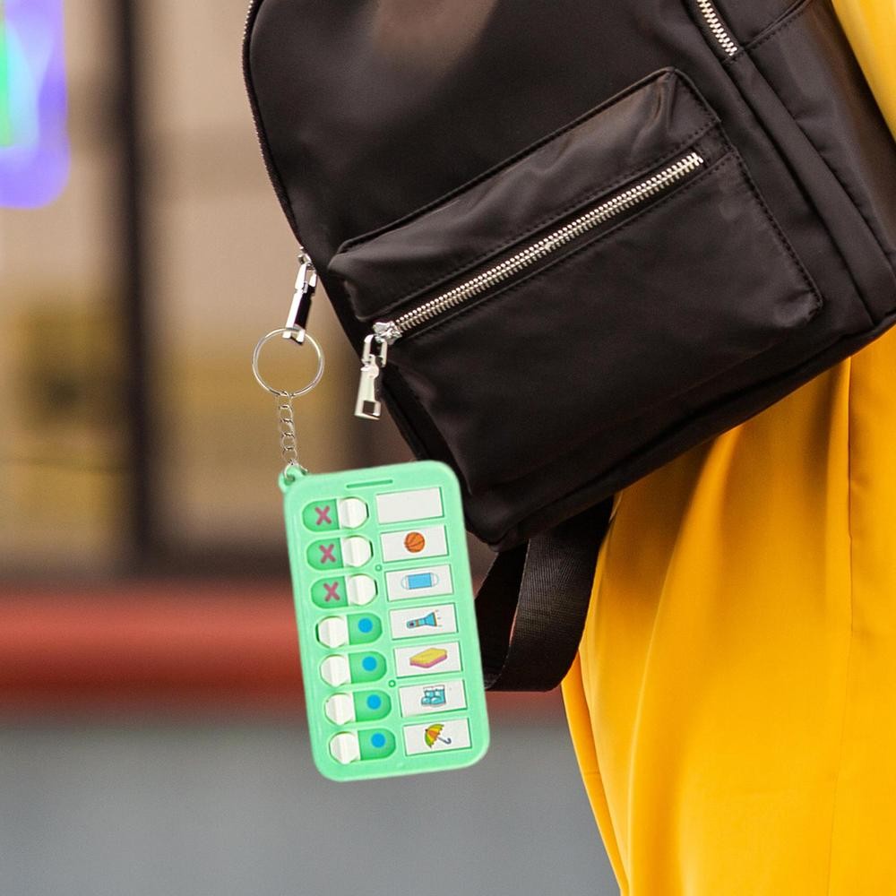 

1pcs Portable Daily Plan Board Home Chore Chart Keychain Daily Schedule Keyring Children Pocket Chart To Do List Chart Board