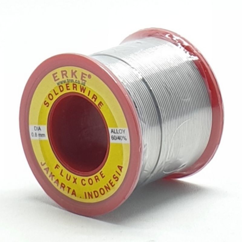 Erke Timah Solder ORI 1/5Kg 0,2Kg 200Gram 0,8mm Alloy 60/40 Murah Kualitas Bagus "Export Quality"