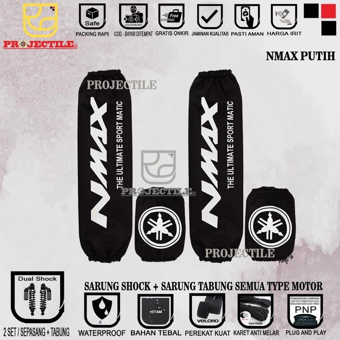 Sarung Shock Plus Sarung Tabung Nmax sarung shockbreaker cover shock Belakang YAMAHA NMAX, AEROX, XM