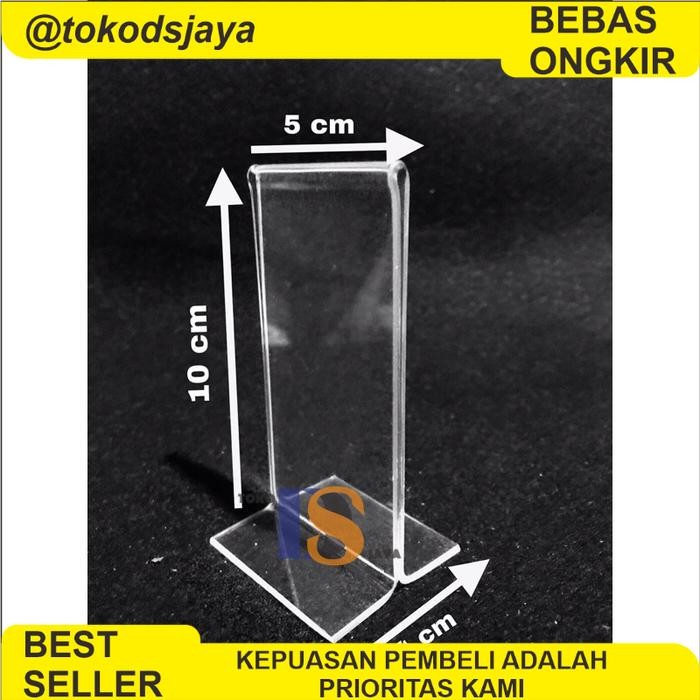 

PROMO 10 x 5 cm - Akrilik Nomor Meja Selip Kertas Potrait T tebal 2mm Acrylic Stand - 10x5 PT