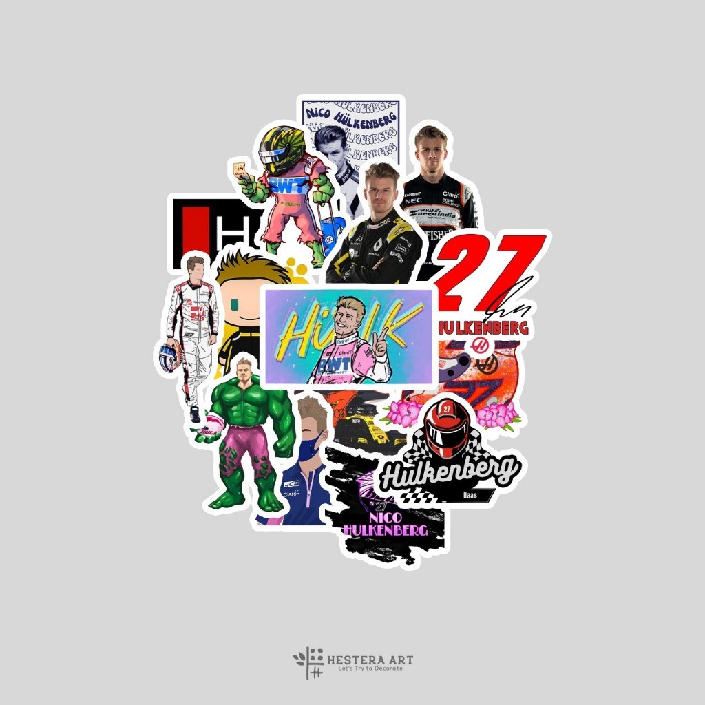 

Stiker Pack Pembalap F1 Sticker Vinyl Doff Laminasi | Stiker Nico Hulkenberg