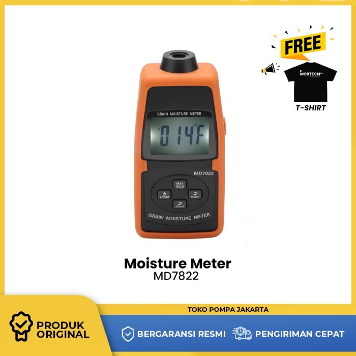 Moisture Meter MD7822 MC Tester Gandum Beras Jagung Kadar Air MD-7822