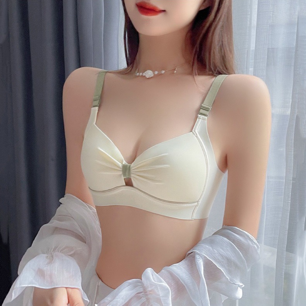 HANA New Bra Wanita Polos Nyaman Tanpa Kawat BH Nylon Kualitas Premium Full Cup