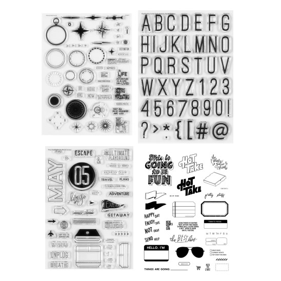 

2025 new English Transparent Clear Silicone Stamp/Seal for DIY scrapbooking/photo album Decorative clear stamp B0020