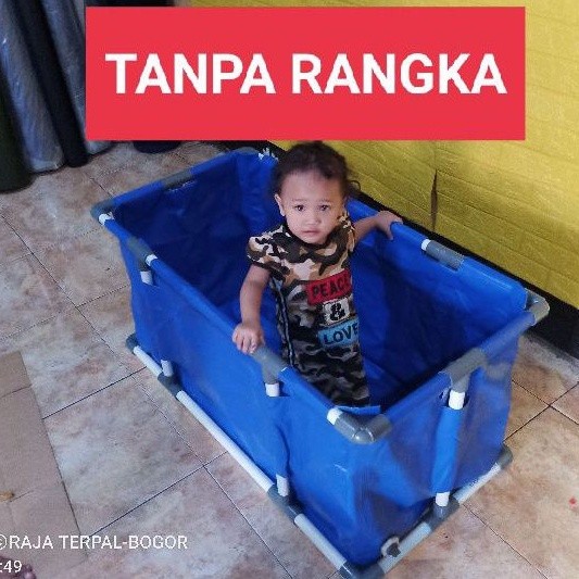 KOLAM TERPAL SLOT PIPA 100X50 T50 & T40 +DRAT PEMBUANGAN AIR