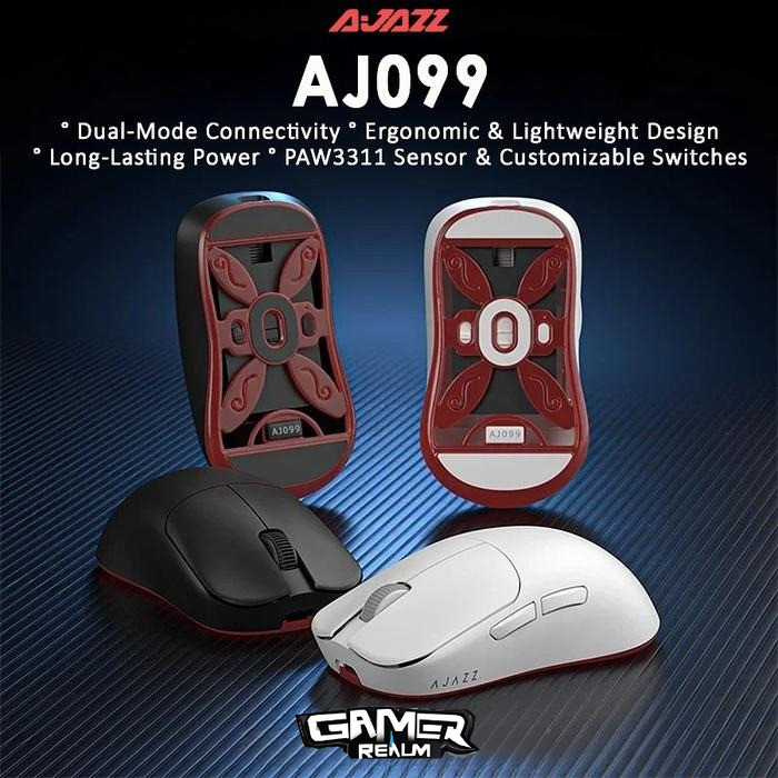 Ajazz AJ099 Ultra Lighweight Dual Mode Gaming Mouse