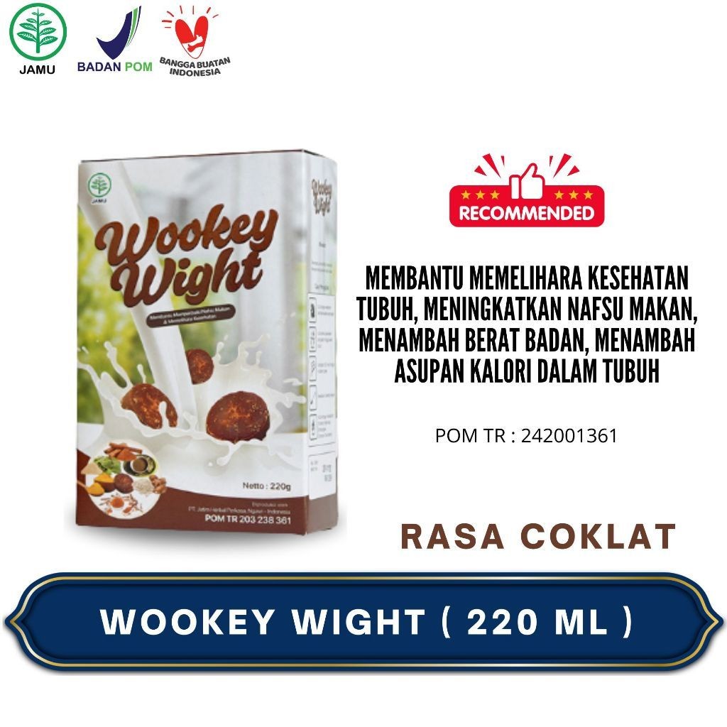 

Wookey Weight Susu Penambah Berat Badan 220g - Original