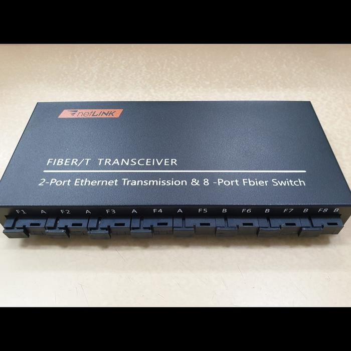 Netlink Media Converter Gigabit 8 FO - 2 LAN