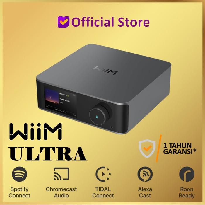 WiiM Ultra Music Streamer & Digital Preamp 3.5" LCD Touchscreen Display Pre Amplifier