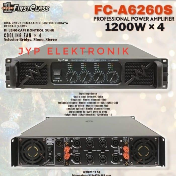 POWER AMPLIFIER FIRSTCLASS FC A6260S/FC 6260S FIRSTCLASS FC-A6260S