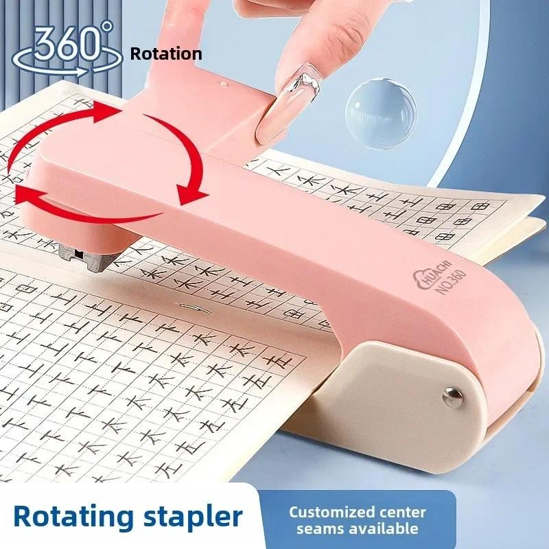 

Large 360 Degree Rotatable Stapler for Students Home Office Use Stapling Machine