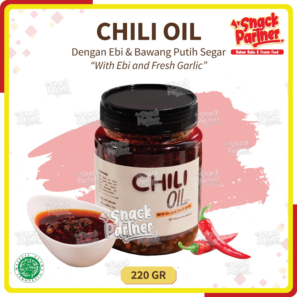 

CHILI OIL 220 GR (Berat Bersih 170 GR) - HOMEMADE BANJARMASIN HALAL - Minyak Cabe Cabai Hot Pedas