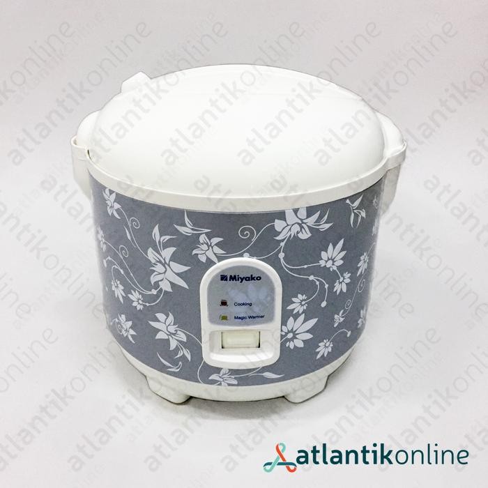 Rice cooker magic com penanak nasi 1.8 Liter MIYAKO MCM-528 MCM528 - Silver flower