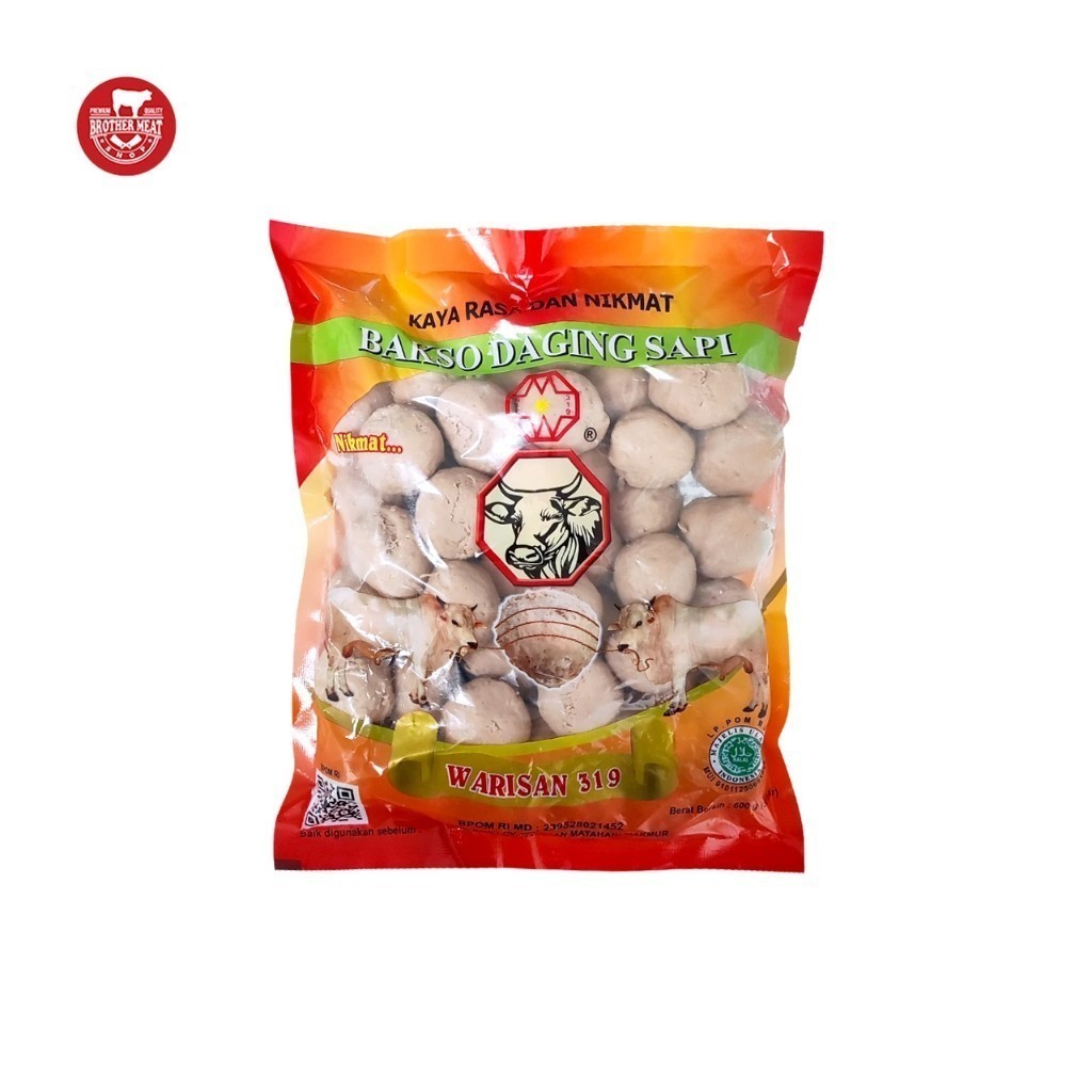 

Warisan 319 Bakso Sapi Urat isi 50 600gr - Brothermeatshop