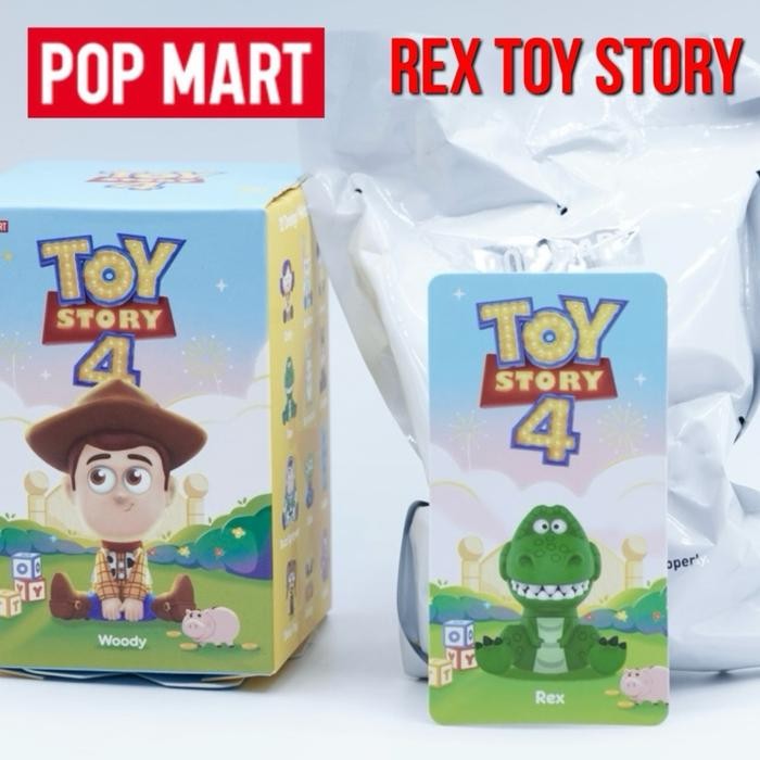 Pop Mart Rex Dino Disney Toy Story 4 Popmart Toy Koleksi Collection Figurine Pajangan Action Figure 