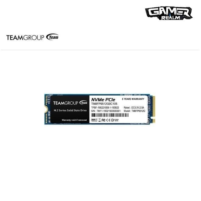Teamgroup MP33 SSD M.2 NVME PCIe Gen3 x4 512GB