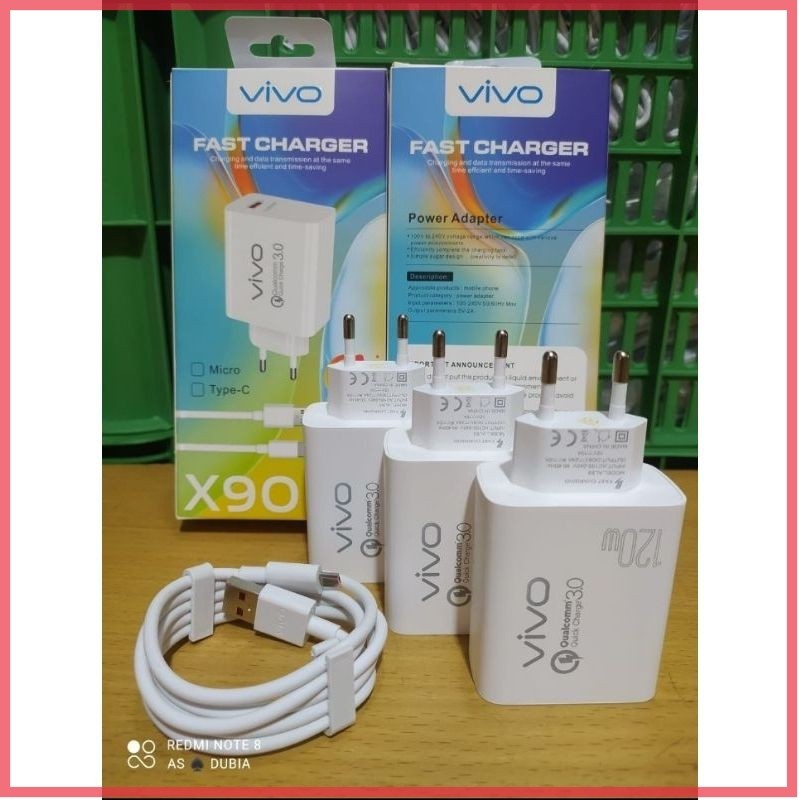 [COD] Ori 120 W Charger/Cas 120 Watt Vivo V25/V25 Pro/V27/V27e/T1 5g Original Fast Charging Micro Us