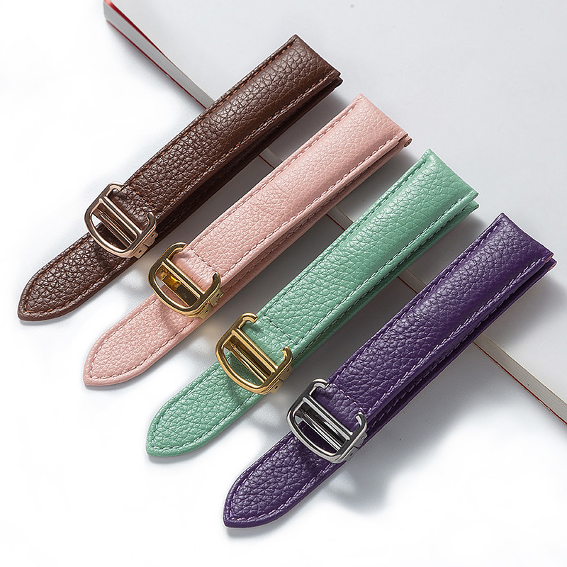 Strap replacement Cartier London, leather strap 14mm, 16mm, 18mm, 20mm strap, brown watch accessorie