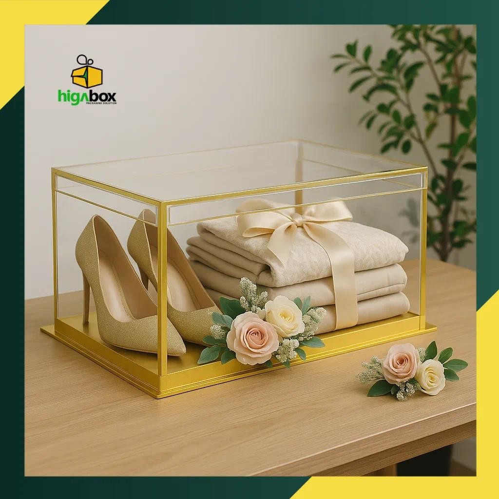 

Box Kotak Seserahan / Kotak Seserahan Pernikahan / Box Hantaran Parsel Mika / Kotak Hantaran Ukuran S M L | HLI05-1 - HLI08