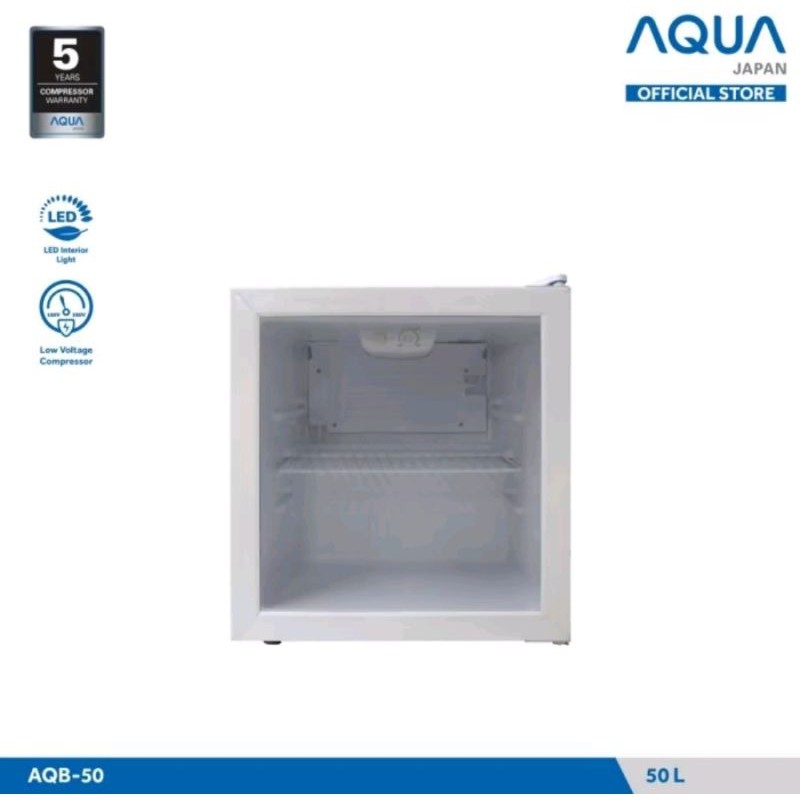 Showcase AQUA AQB-50 | Kulkas mini kecil display kaca cooler aqb50