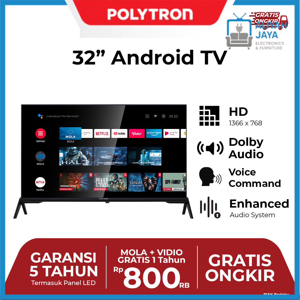 POLYTRON Smart Android TV 32 inch PLD 32AG5759