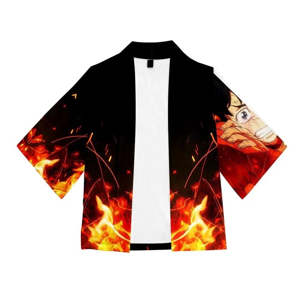 Anime Tokyo Avengers Cosplay T-shirt Cloak of Draken Manji Gang for Summer Haori Kimono Tee Men Shor