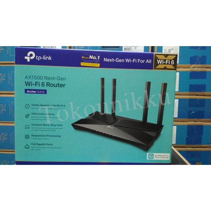 Tp-link Archer AX10 AX1500 WIFI 6 Wireless Router Tplink AX 10 AX 1500