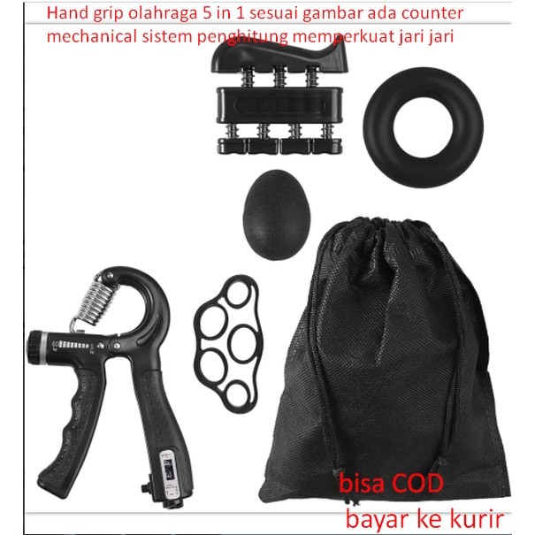 

Hand Grip Olahraga 5 In 1 Sesuai Gambar Ada Counter Mechanical Siste Penghitung Memperkuat Jari Jari