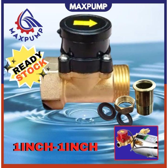 MAXPUMP 1-1 Water Flow switch Otomatis Pompa Air Speraprt Flow Switch 1inch Otomatis Boster Pump oto