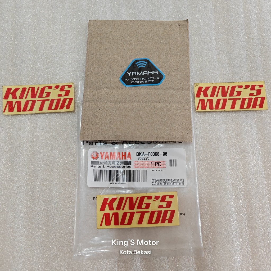 EMBLEM LOGO STICKER STIKER YAMAHA Y-CONNECT YCONNECT YKONEK Y-KONEK BKA F8368 ASLI ORI ORIGINAL YGP 